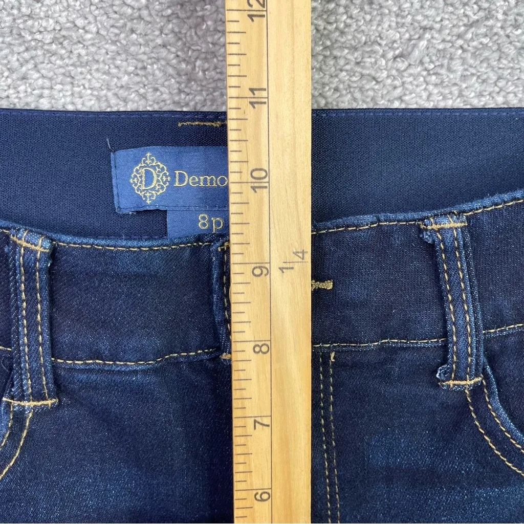 Democracy Jeans Women’s 8 Petite Blue Itty Bitty Bootcut Mid-Rise Dark Wash - Image 9