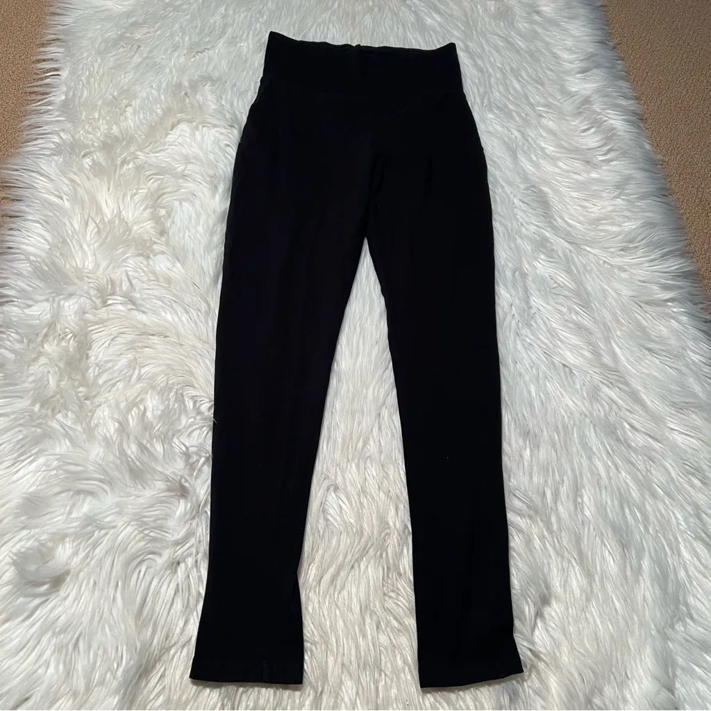 Abound Leggings Black Pull On Ankle Length Cotton M - Image 2