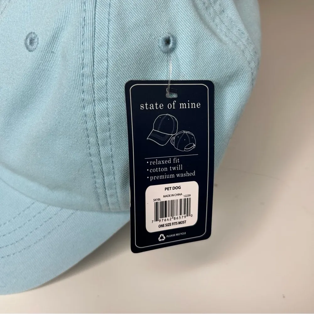 State of Mine  NWT- Can I Pet your Dog? Blue Casual Hat - Image 3