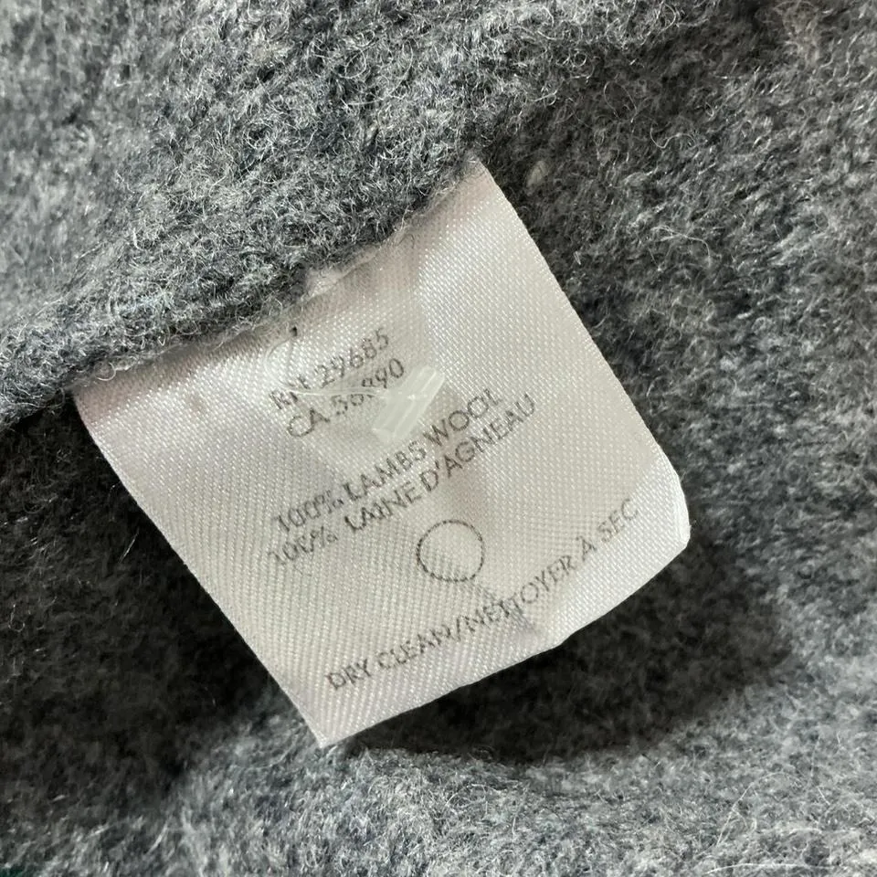 Pendleton  Lambs Wool Coat‎ Striped Gray Green Button Up Old Money - Image 6