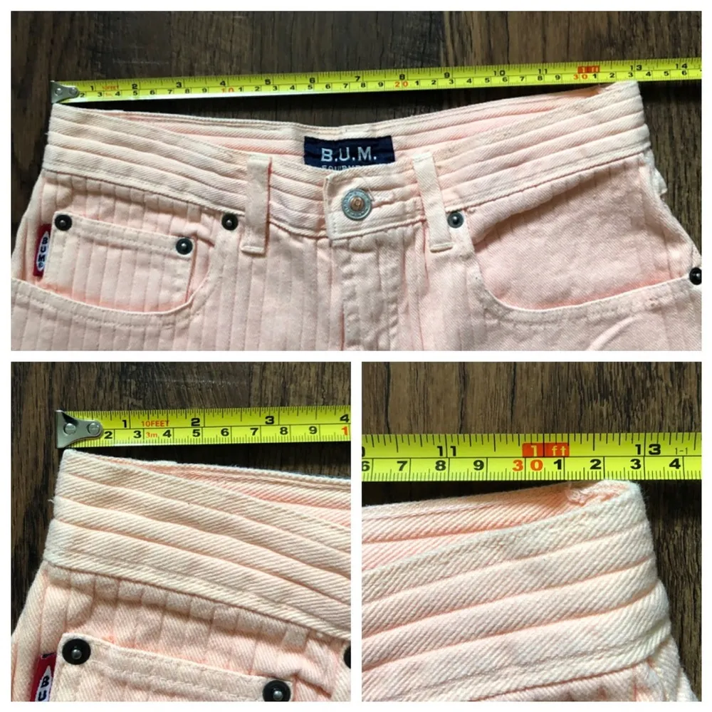B.U.M peach ribbed jeans shorts Size undefined - Image 7