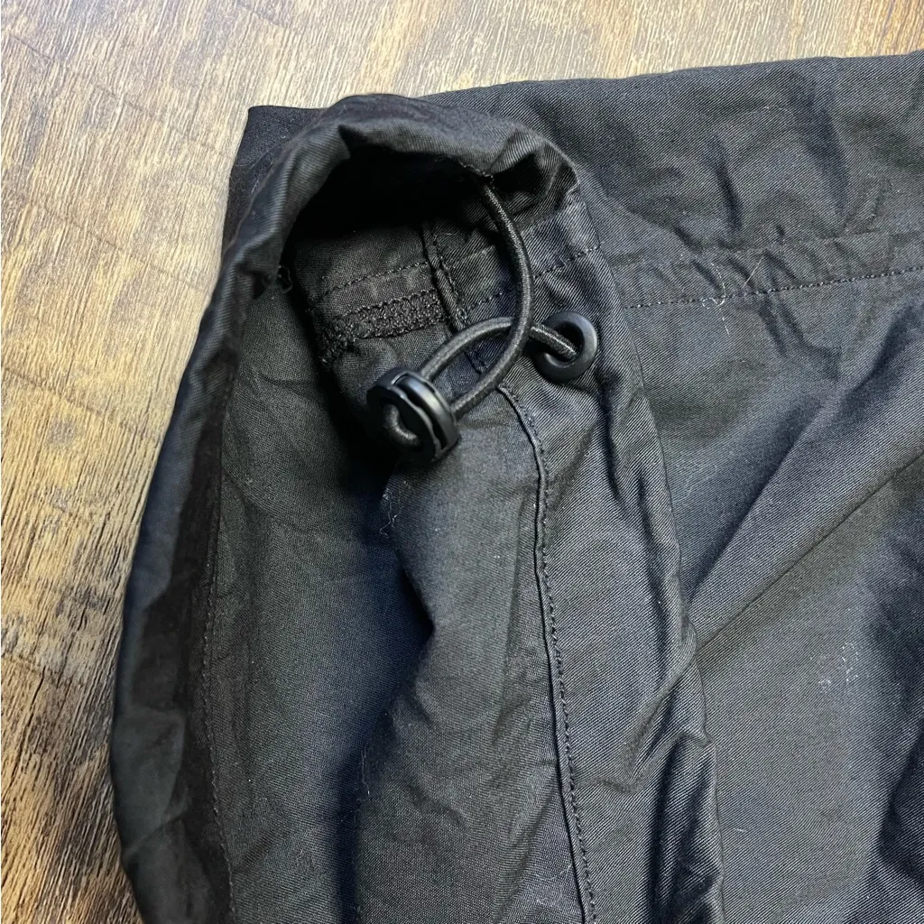 Agolde Ginerva Cargo Pant Parachute Wide Leg Adjustable Womens XS Black Baggy - Image 7