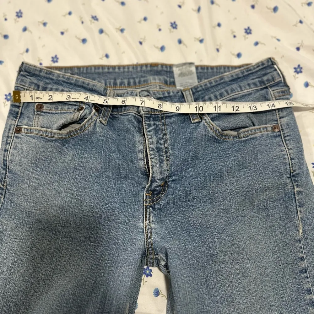 Vintage Levi 519 ‘04 Y2K Low Stretch Flare Jeans Juniors Size 9 JR M Dark Wash. - Image 3