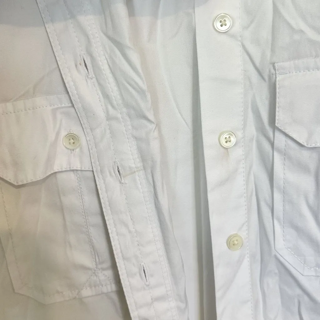 NWT Madewell Utility-Pocket Button-Up Shirt in Eyelet White - Size: 00 (XXS) - Image 5