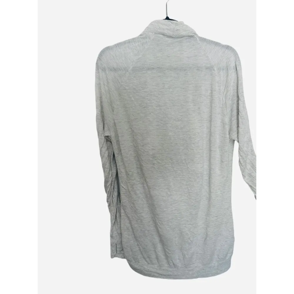 Athleta Modal Wrap Studio Cardigan Light Gray Size XS Coverup - Image 5