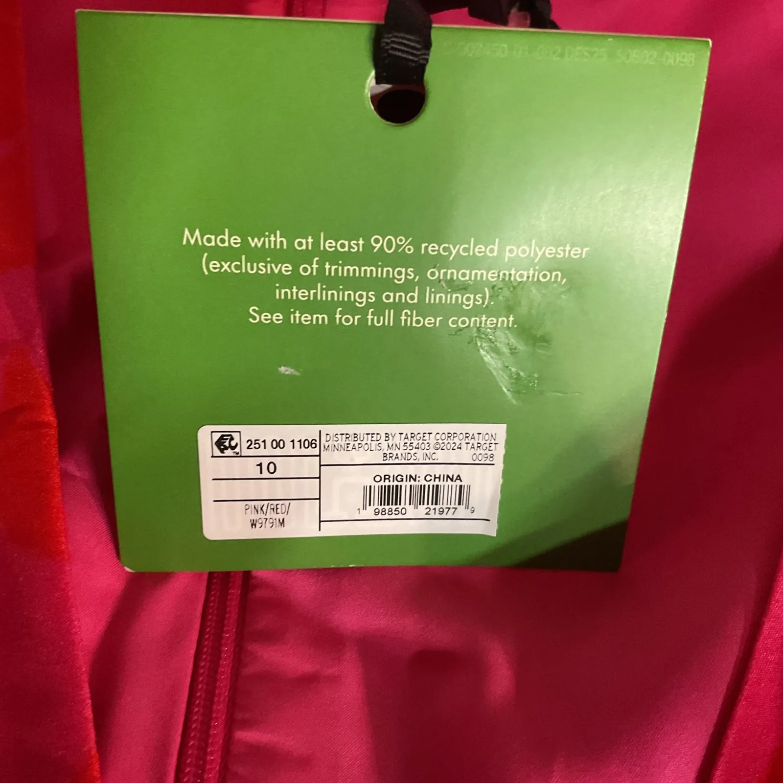 Kate Spade Target Red Pink Classic Floral Sleeveless Peplum Midi Dress Sz 10 NWT - Image 13