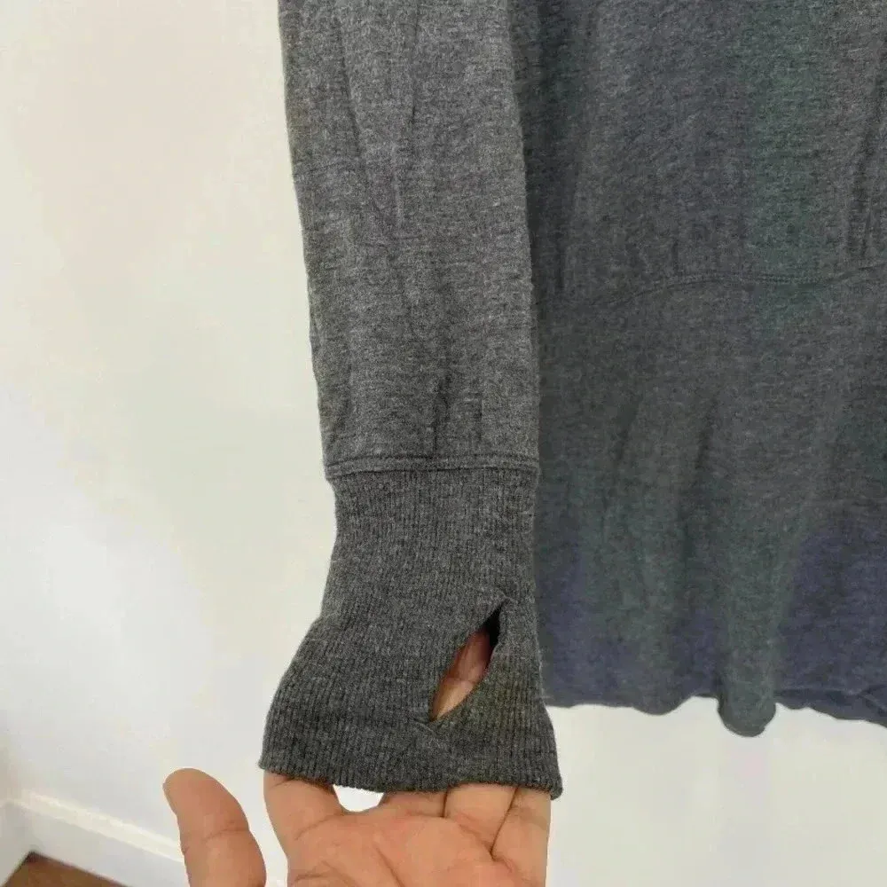 ATHLETA Duran Dolman Gray Women's Tunic Dress Size Small Cowl Neck Thumb… - Image 6