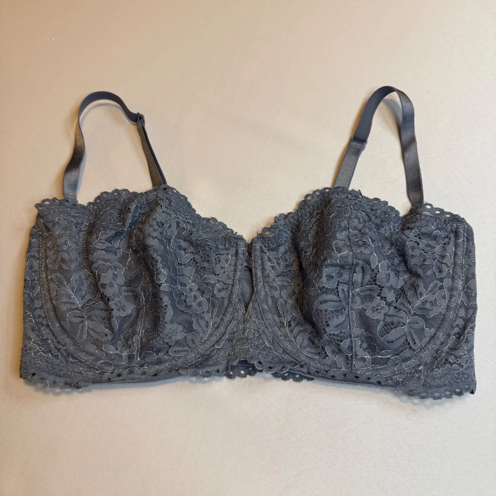 B.Tempted Wacoal Lace Full Coverage Bra Blue 36DDD Underwire Support Everyday Size undefined - Image 7