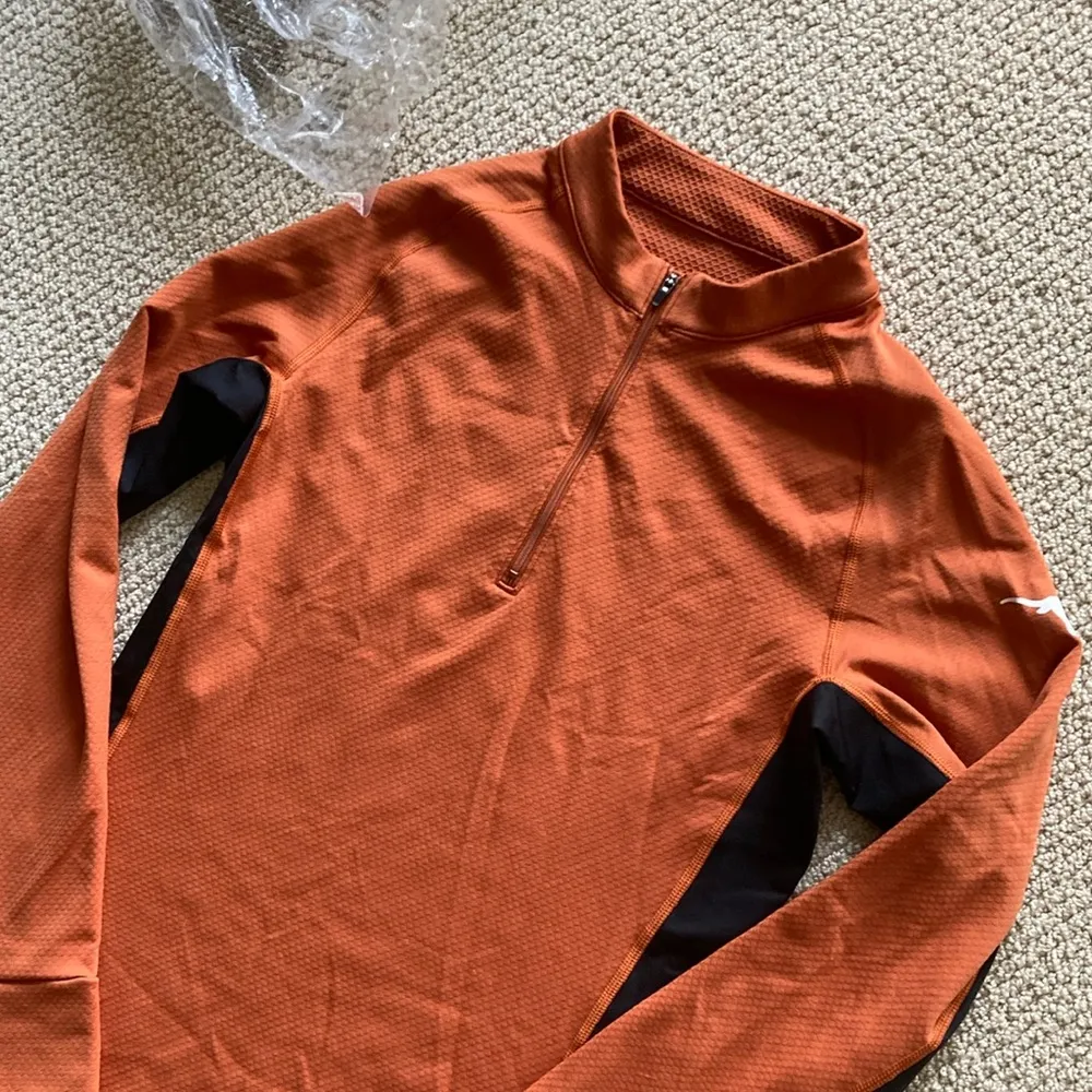 NEW Nike Texas Longhorns Burnt Orange Half Zip Sweater Pullover Size Small NWP - Image 2