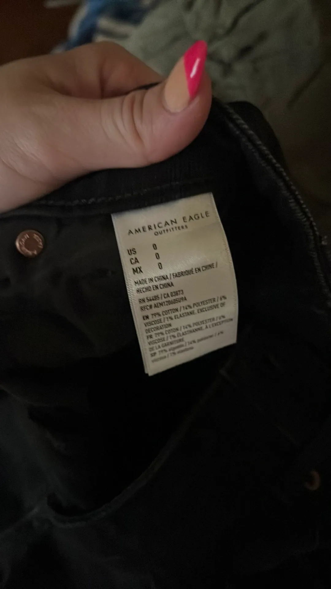 Black Distressed Jean Shorts - Image 3