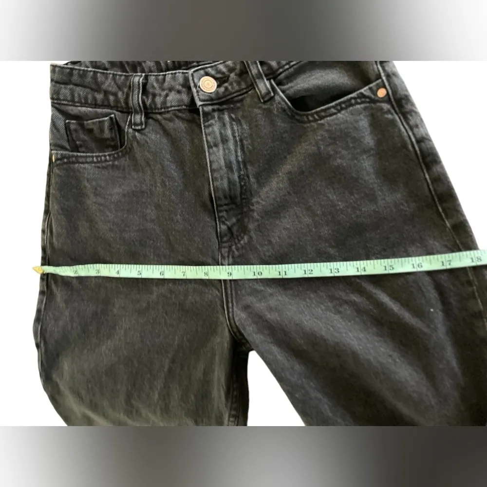 Zara Women's Vintage High-Waisted Black Jeans Size M 90s Style‎ - Image 10