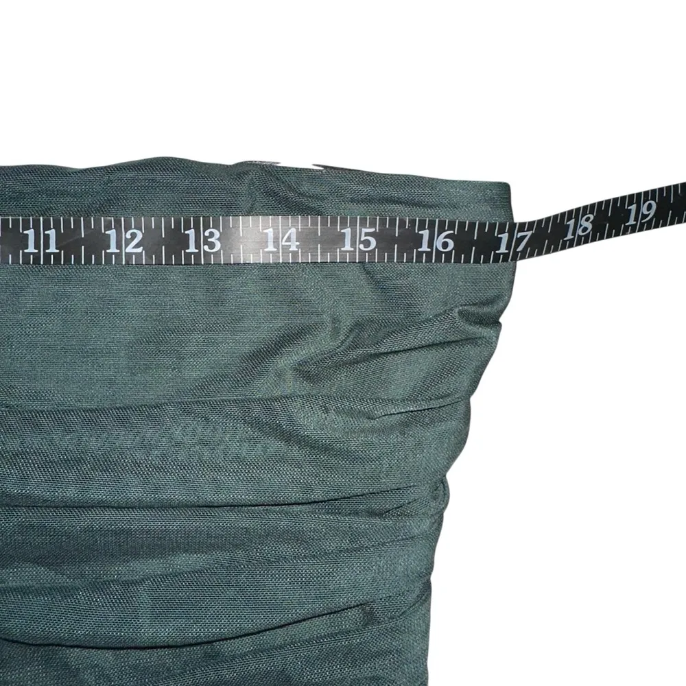 Revolve Amanda Uprichard Anja Green Ruched Strapless Mini Dress LARGE in Moss - Image 7