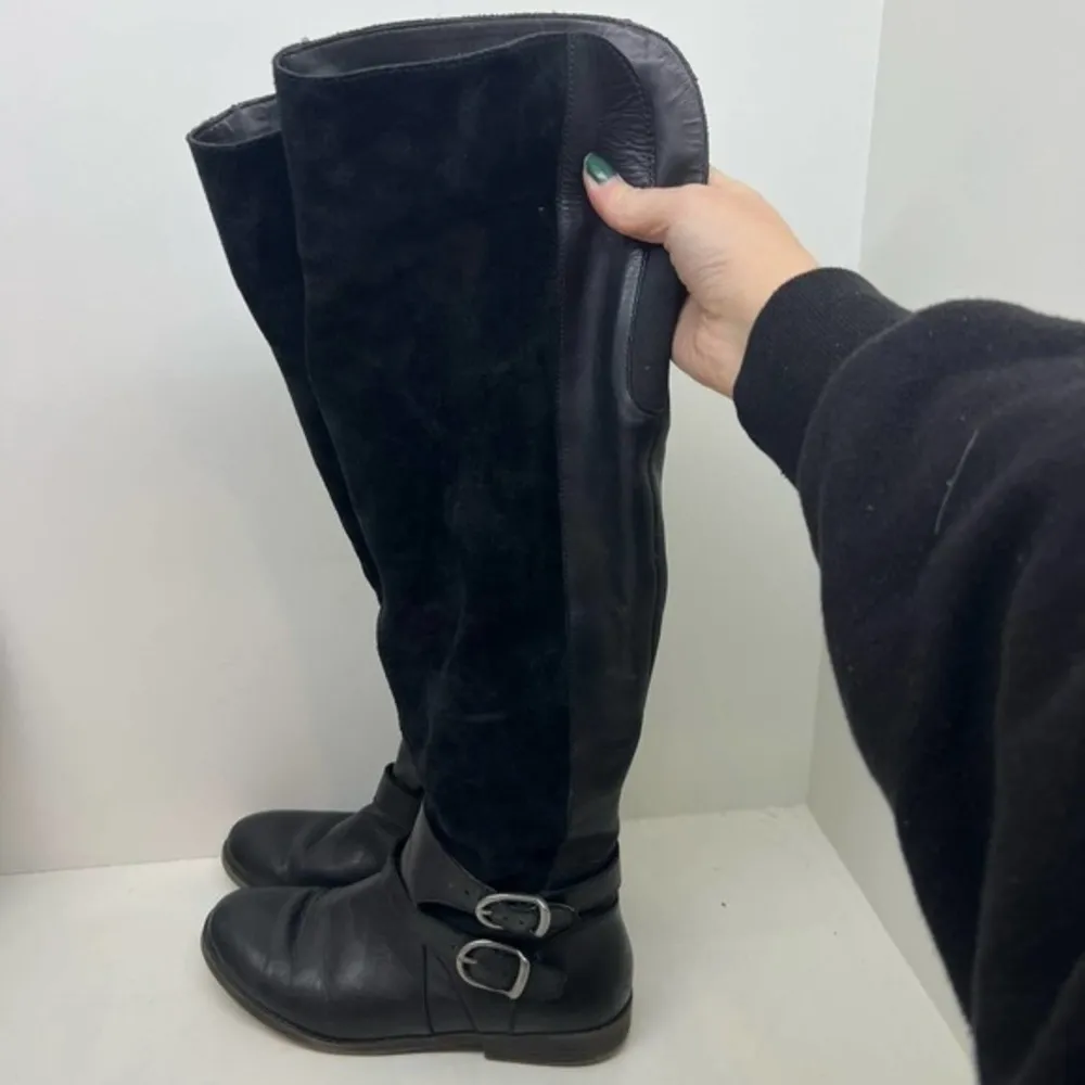 Lucky Brand Zosha Women Round Toe Suede Black Over the Knee Boot size 8 - Image 6