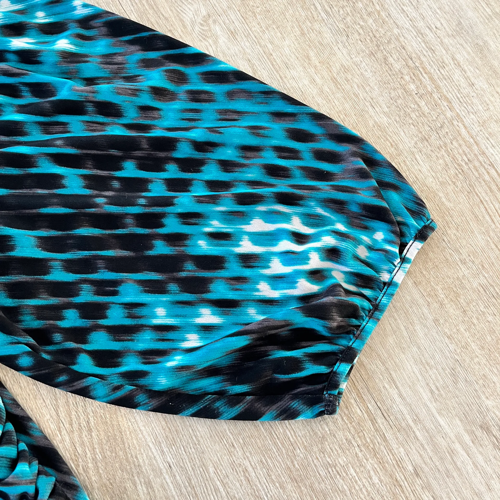 Womens  Stretch Blue Blouse - XL - Image 3