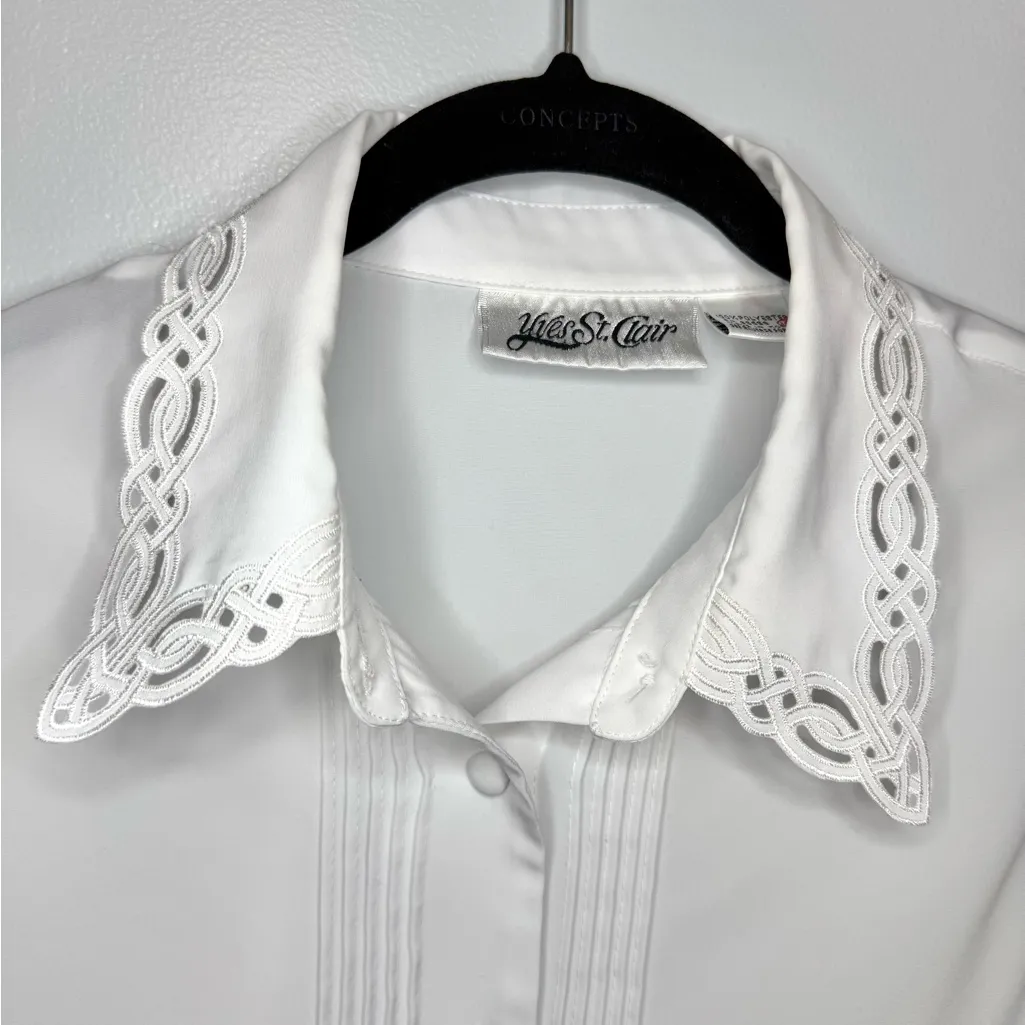 Yves St. Clair White Button Down Shirt Size undefined - Image 7