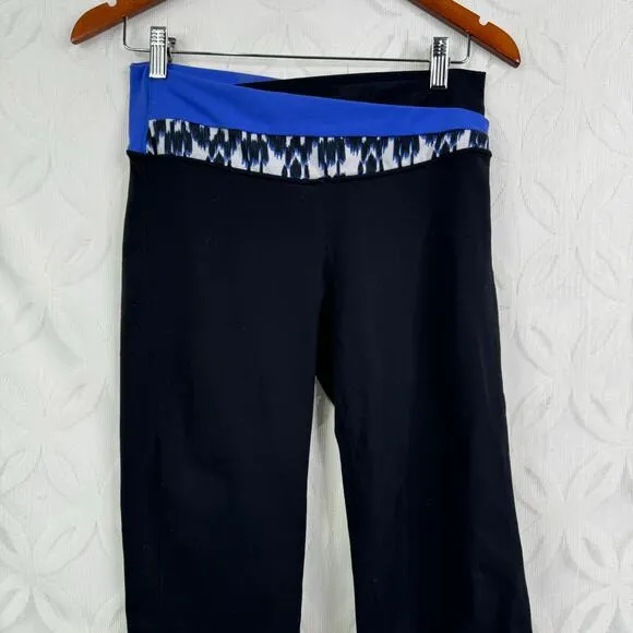 Lululemon Astro Cropped‎ Wunder Under Black Legging Size 8 - Image 3