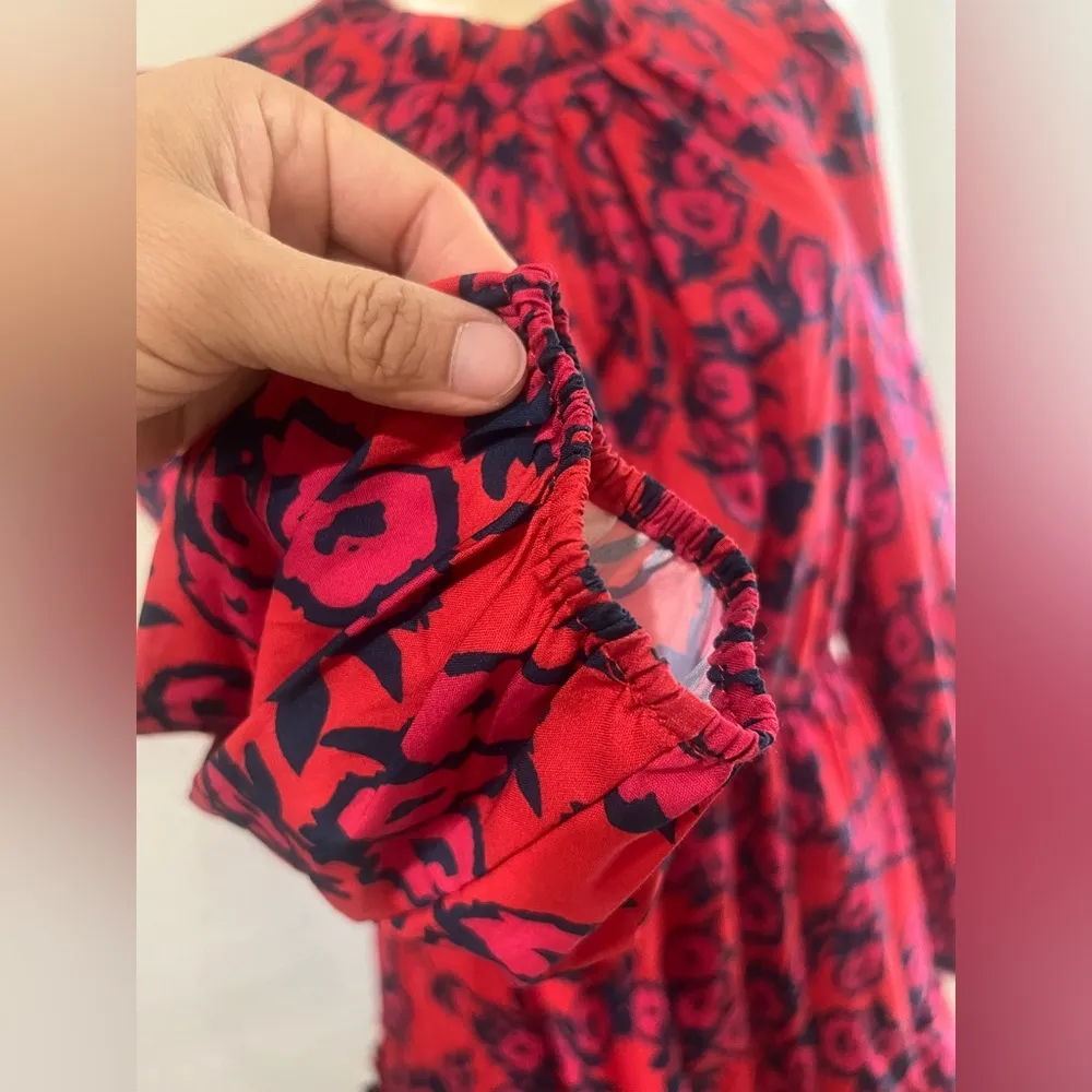 SUGAR-LIPS Mira Mar Floral Balloon Sleeve Dress M style number STD12970A - Image 11