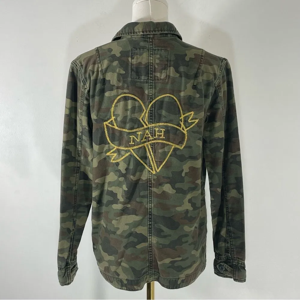 American Eagle Military Camo NAH Jacket 100% Cotton Size XS - Image 3