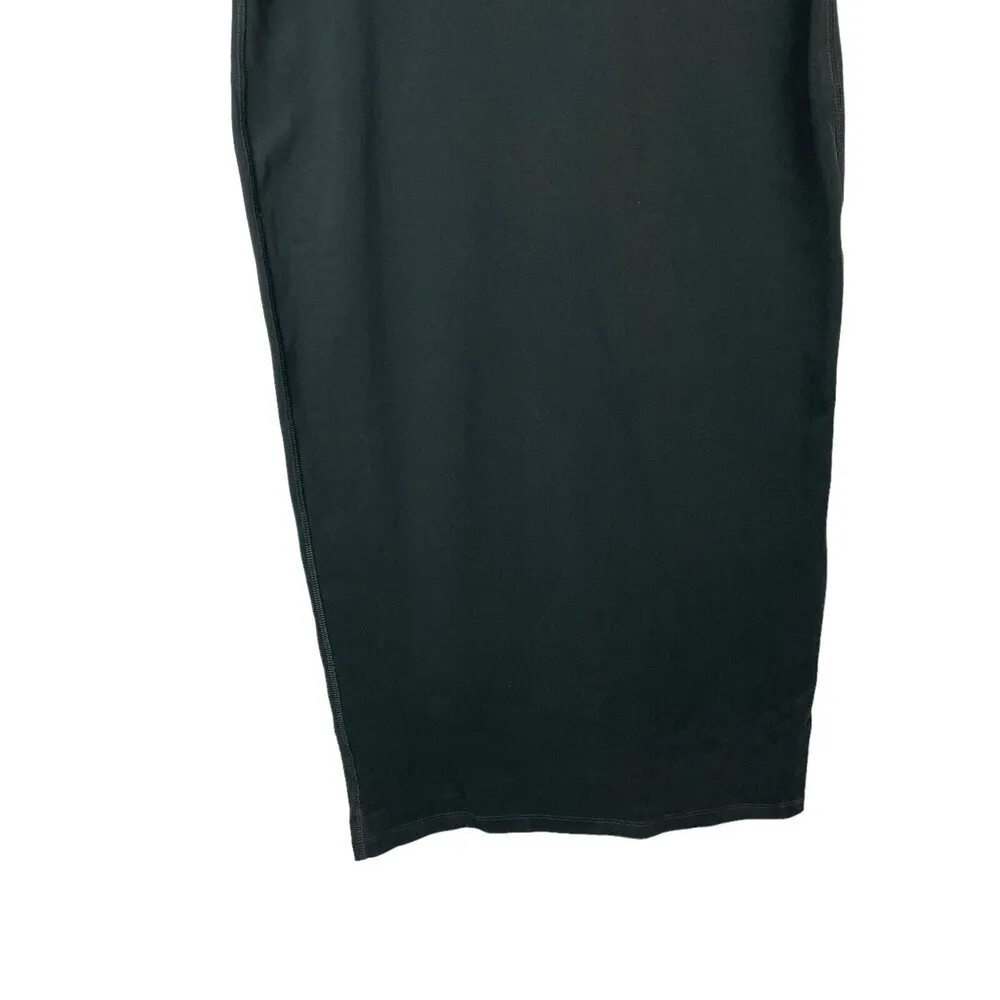 James Perse Size 3 US L Charcoal Gray Short Sleeve Bodycon Midi T-Shirt Dress - Image 3