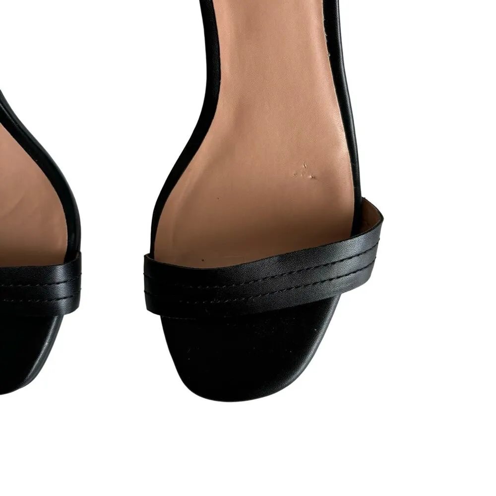 Linea Paolo Women’s Emmie Heeled Sandals Black Ankle Strap Block Heels Size 7 - Image 3