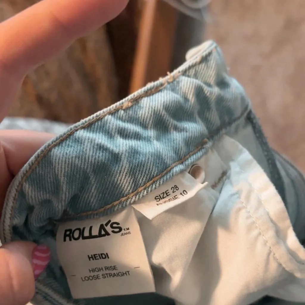 ROLLA'S Light Wash Flare Jeans Blue Size 28 - Image 6