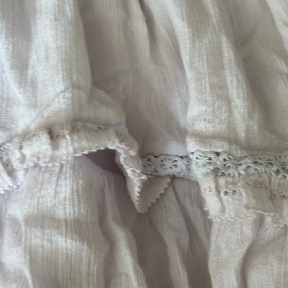 Sunday best Aritzia boho coquette smocked mini ruffle skirt size small - Image 8