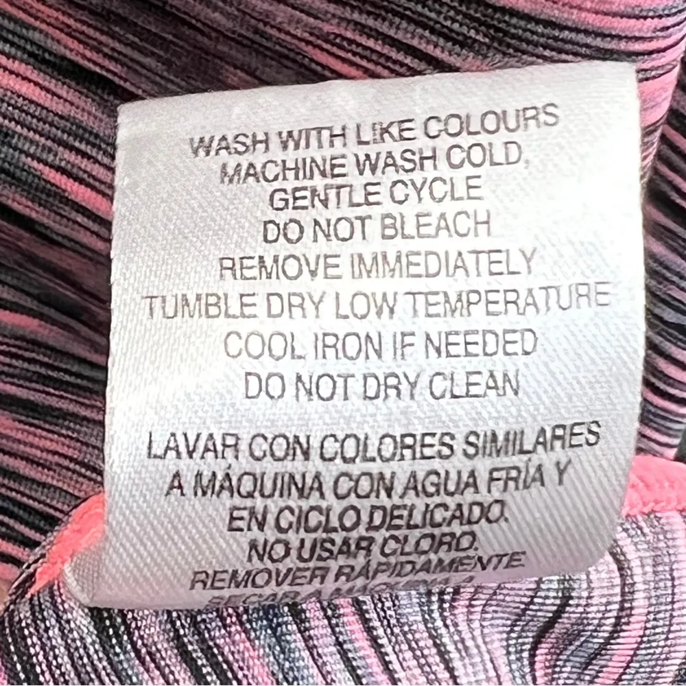 Mondetta Size XL Heathered Pink & Black Sleeveless Athletic Shirt - Image 5