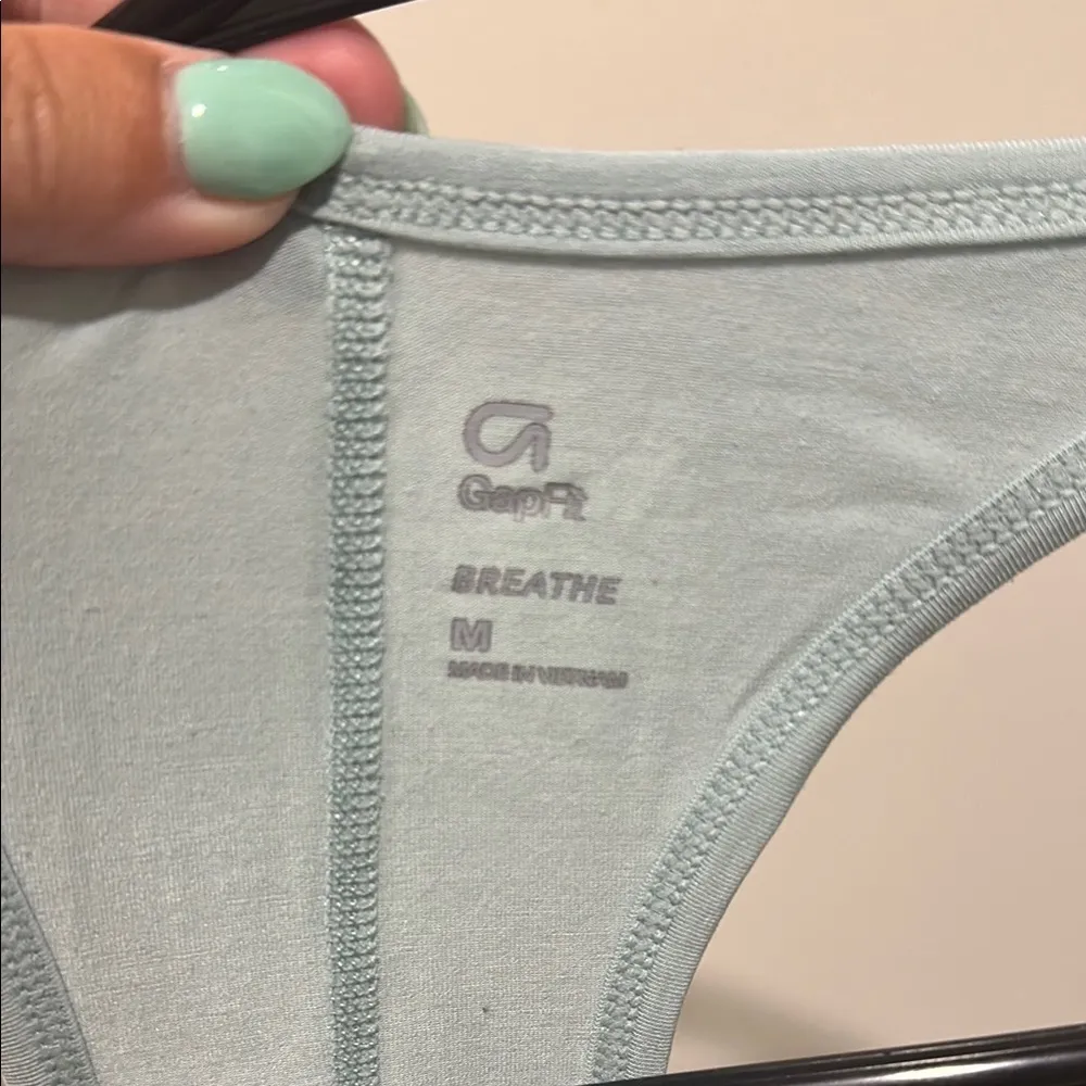 GAP Green Sleeveless Relaxed Tank Top - Image 2