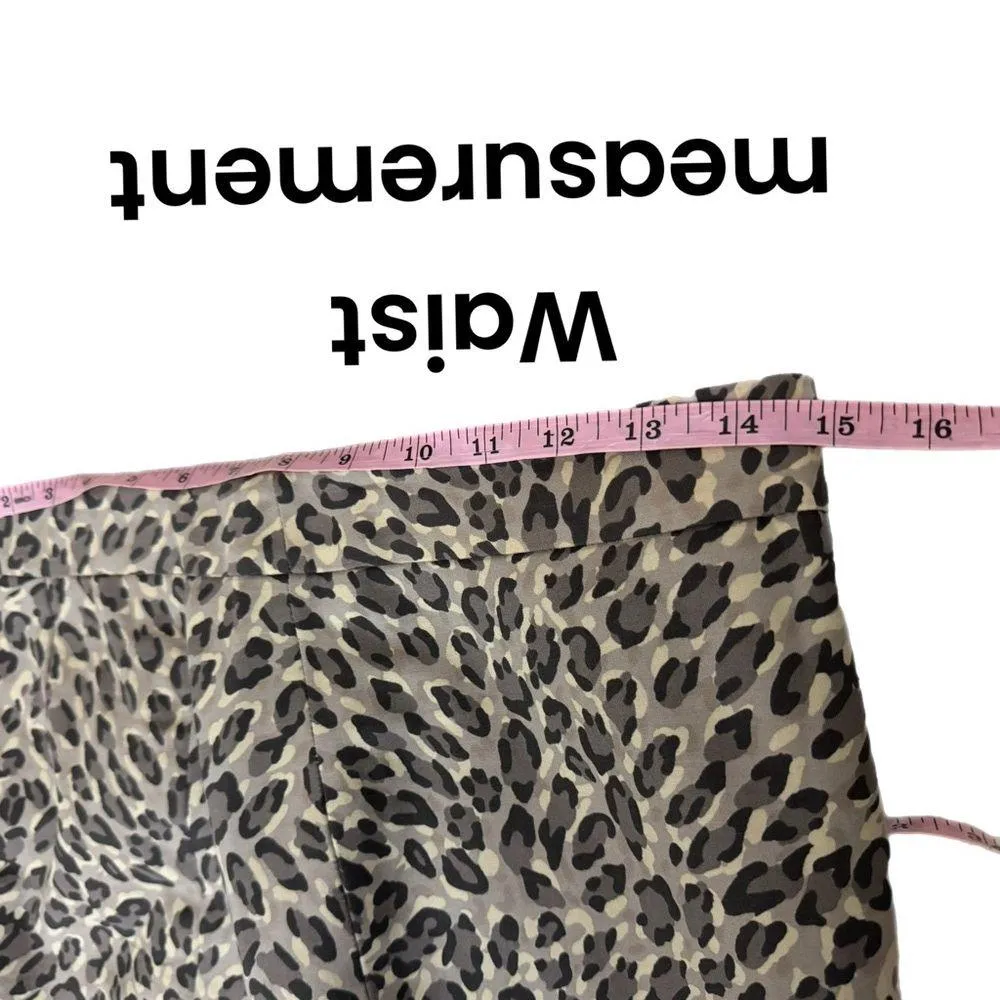 Ann Taylor LOFT Skirt Womens Sz 6 Petite Preppy Animal Print City Chic Pencil - Image 8