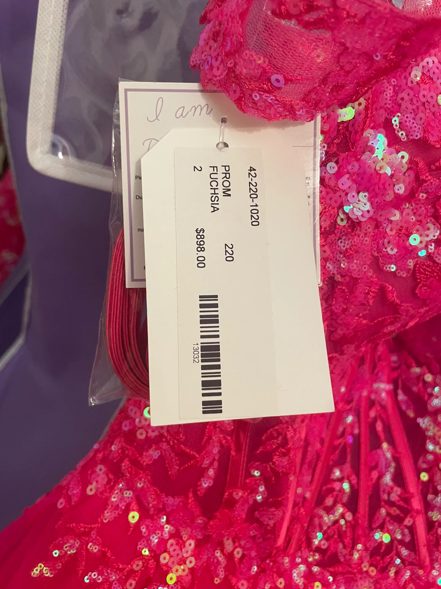 Bright Pink Prom Dress - Image 6