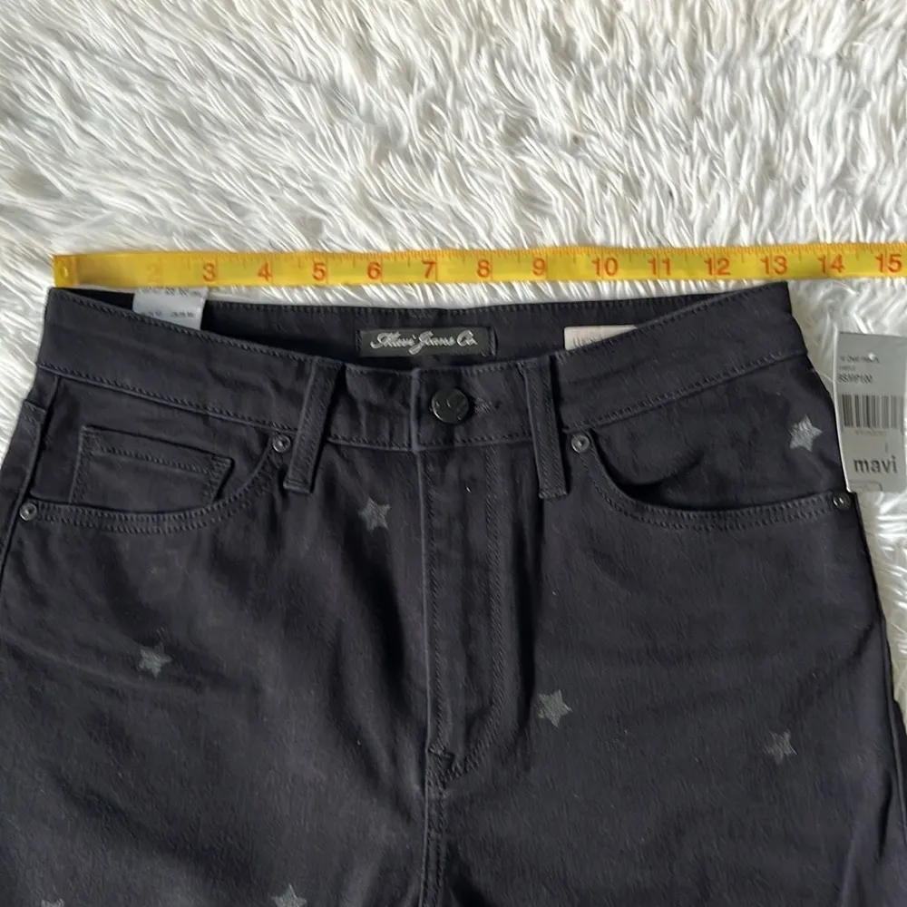 Mavi Jeans Co. Lucy High rise Super skinny Jeans star print black size 27 Nwt - Image 4