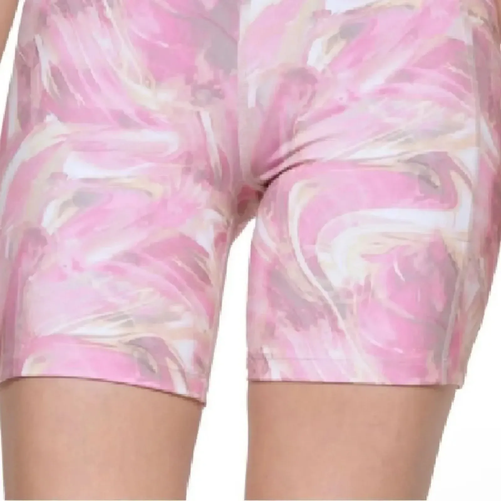 Calvin Klein Printed Side Pocket Bike Shorts in Pink, Size Large, New with Tag - Image 5