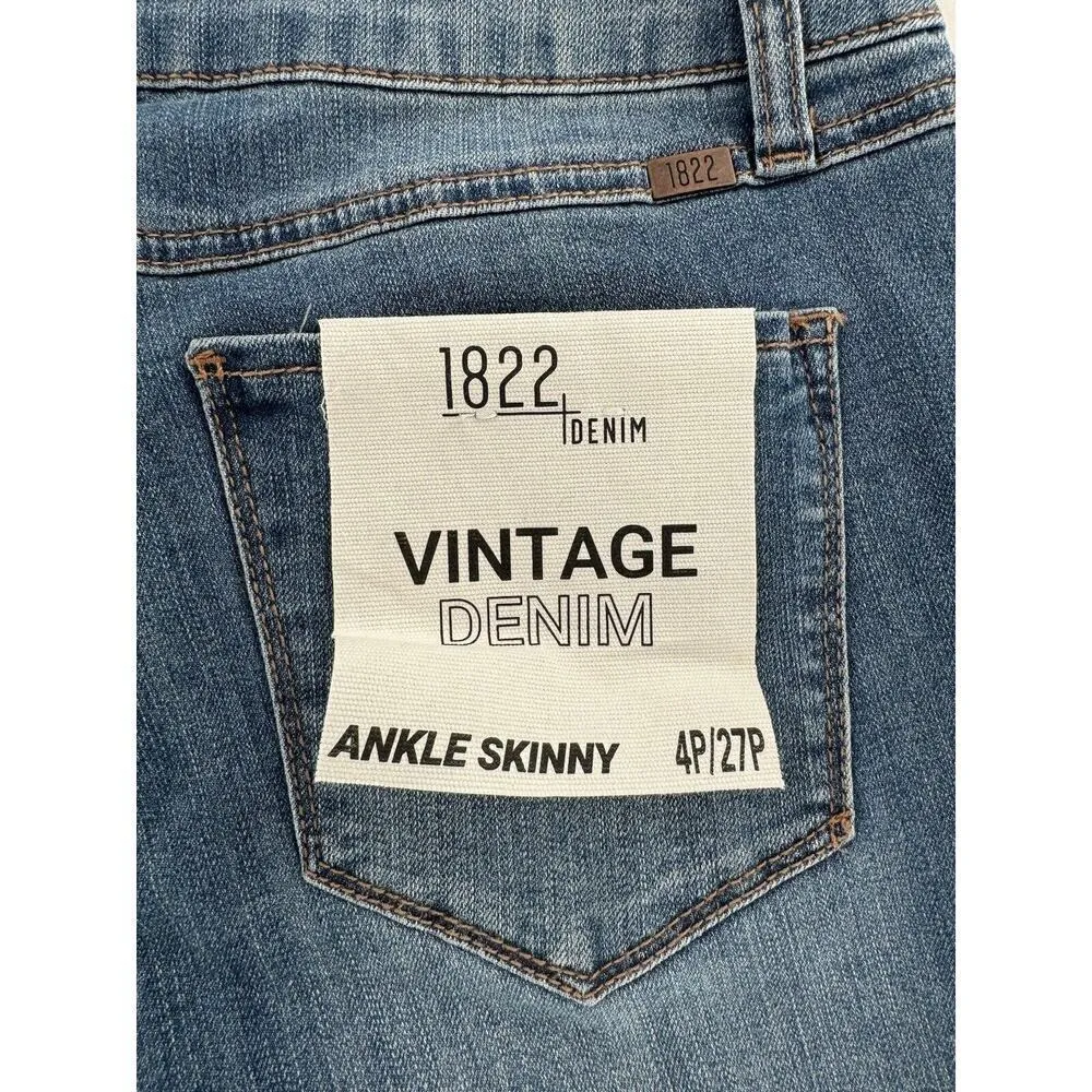 1822 Denim Jeans Size Petite 4/27 Ankle Skinny Low Rise Vintage CJ8CP201203​​ - Image 8