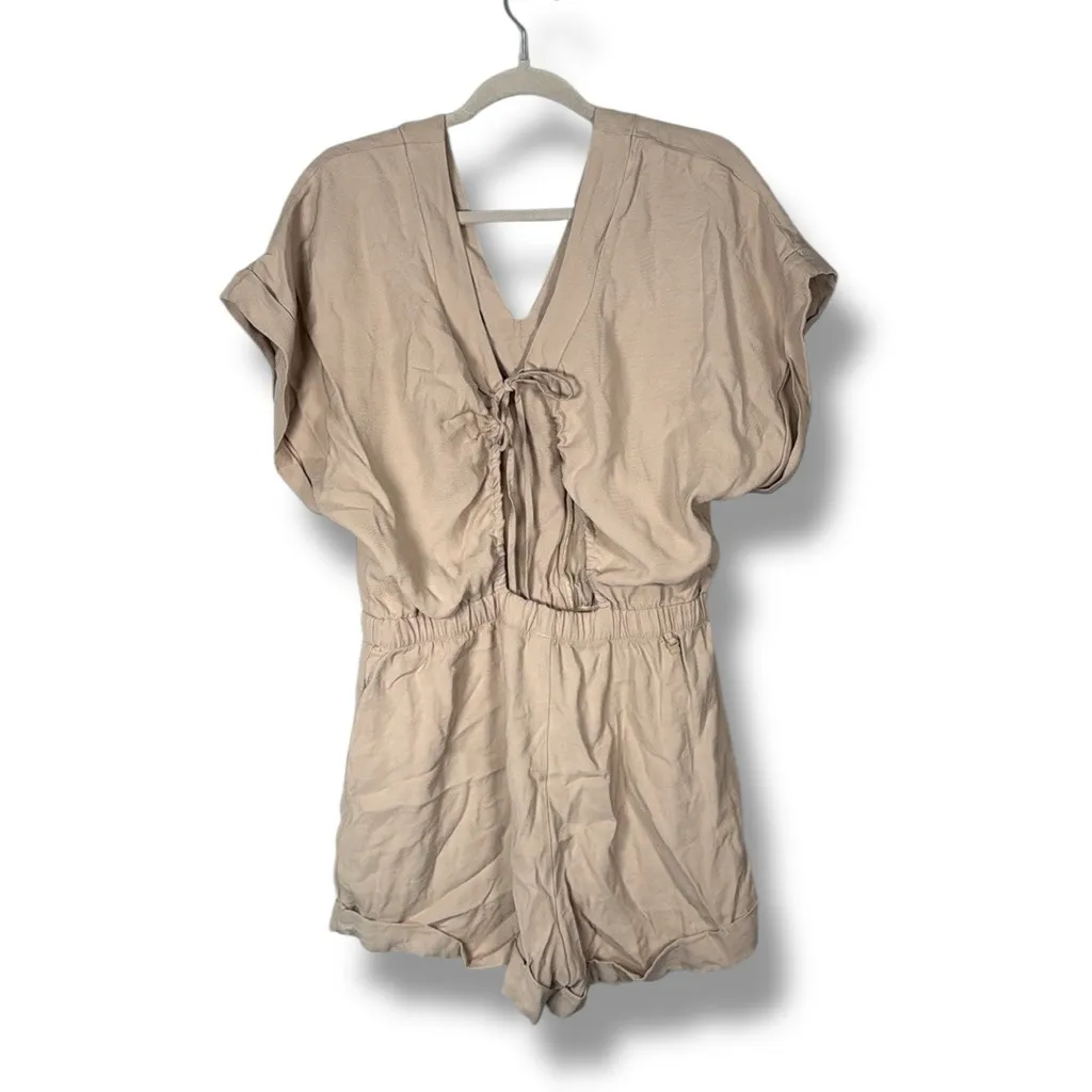 Anthropologie Malai‎ Amalfi romper Tan Size M - Image 5
