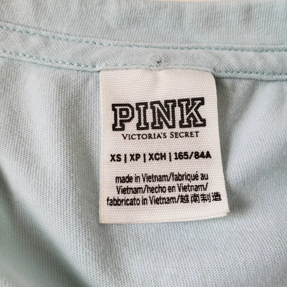 Victoria's Secret PINK Lace Up Womens Top Size XS Short Sleeve dog Logo - Image 8