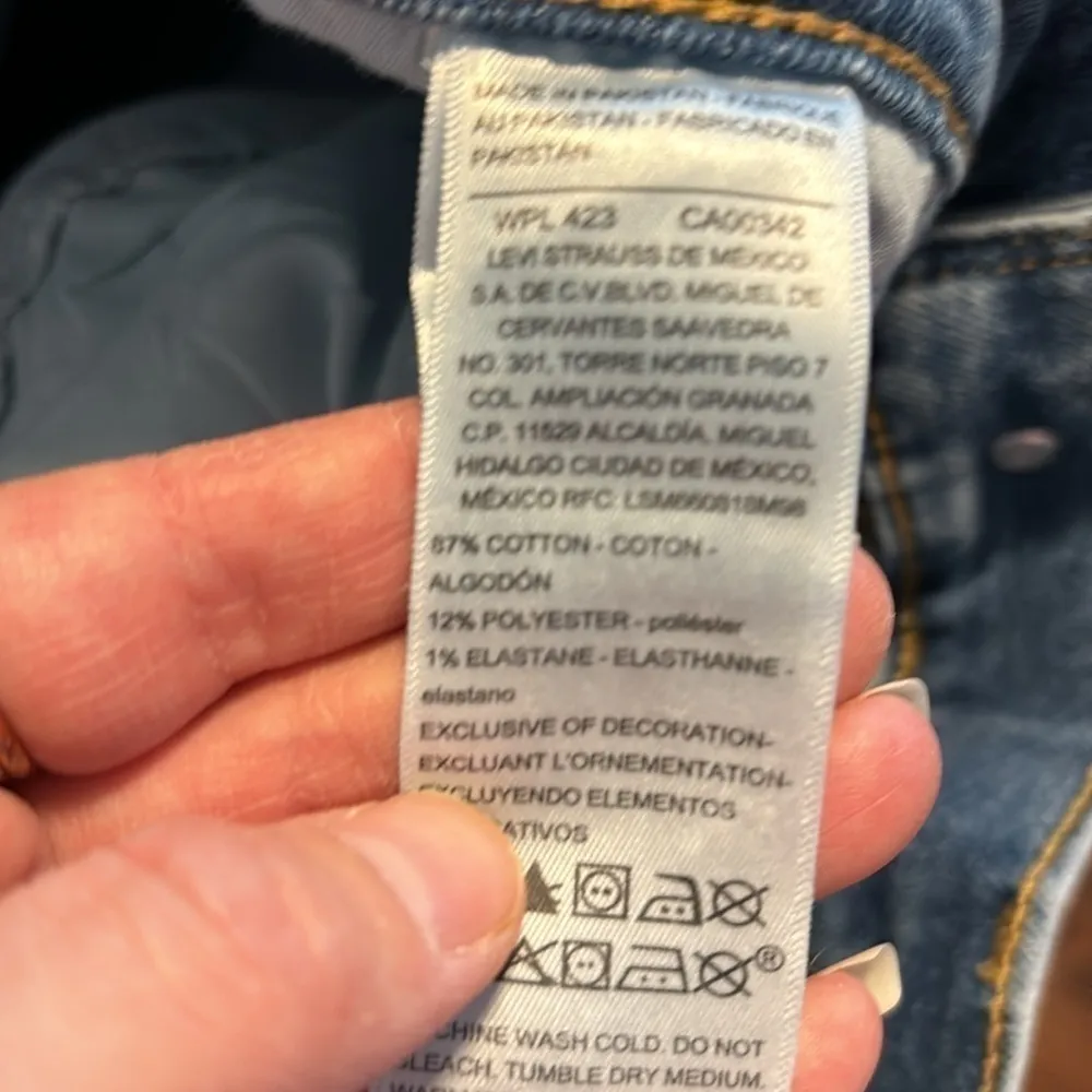 Levi’s Heritage High Rise Straight Jeans Blue Size 16 - Image 5