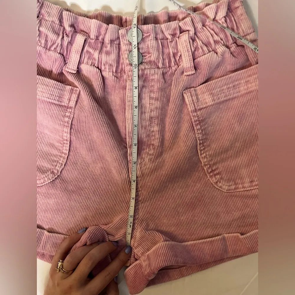 SO Goods For Life Pink Corduroy High Waisted Shorts - Image 10