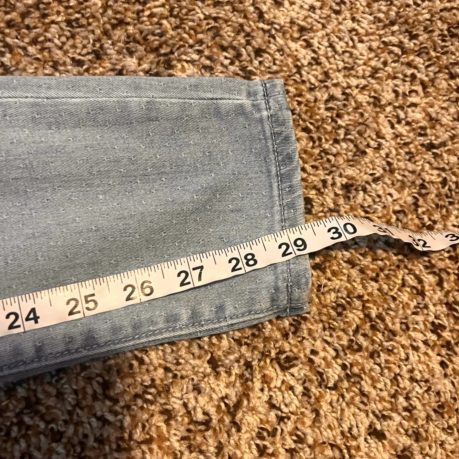 Gap Legging Jeans Womens Size 8/29 Light‎ Wash Distressed Slim Fit Stretch - Image 5