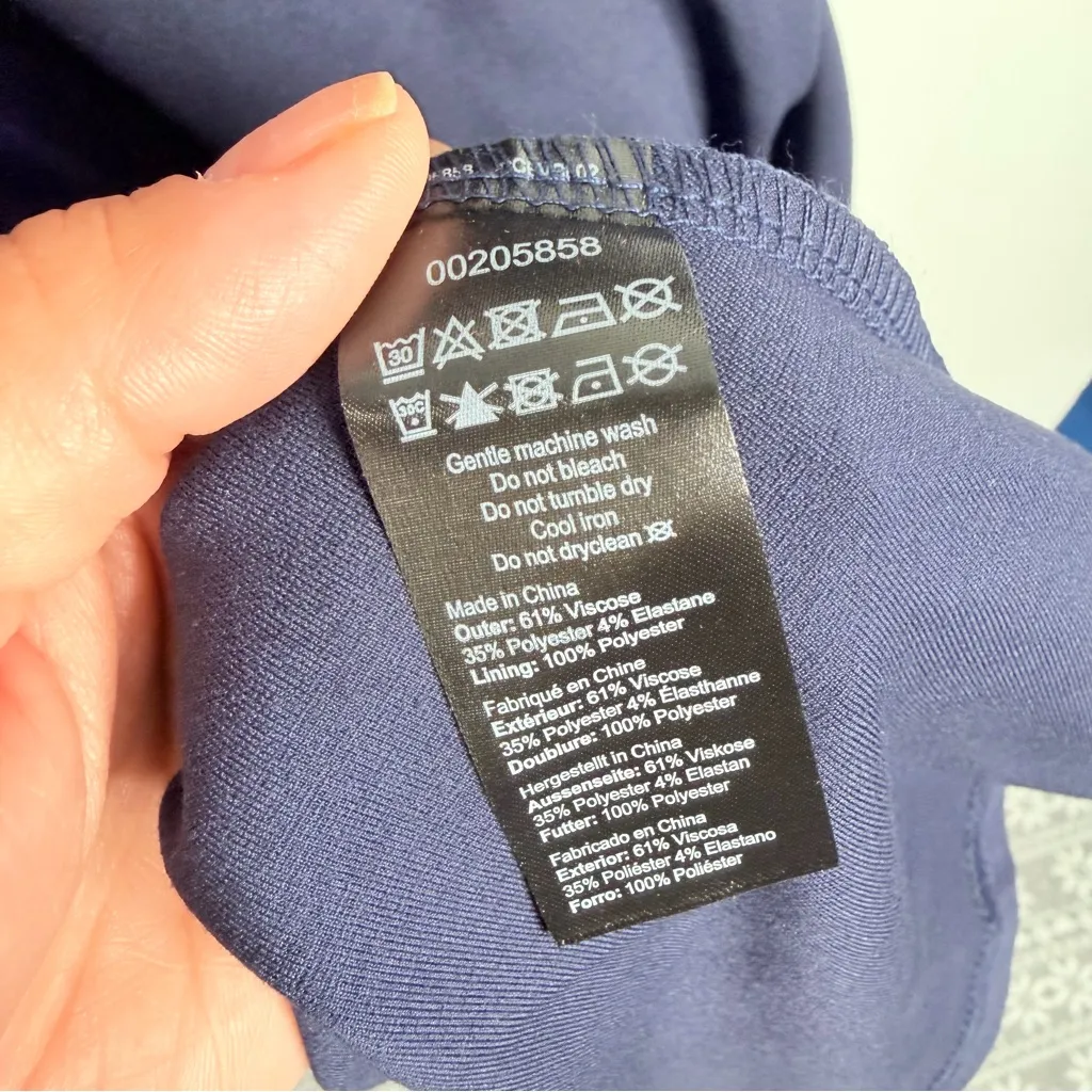 NWT City Chic Cute Girl Elbow Sleeve Dress Navy Size S/16 Stretch Party Holiday - Image 6