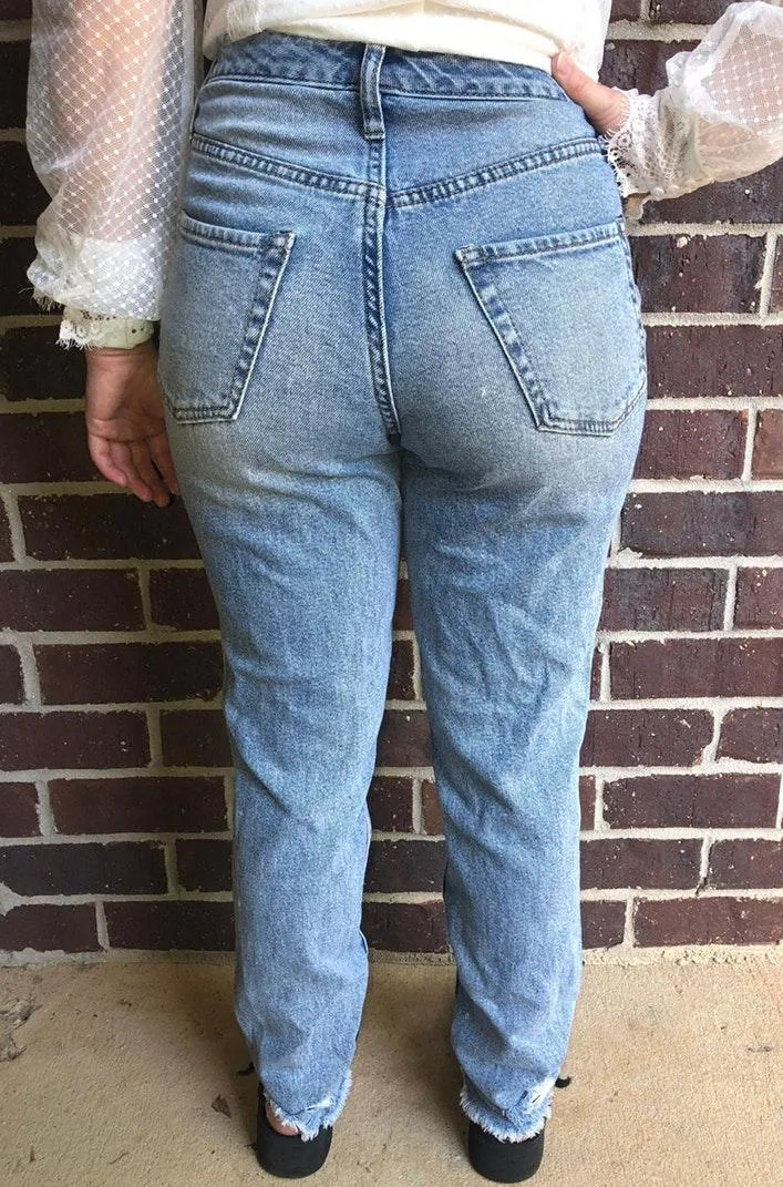 Wild Fable Distressed Mom Jeans - Image 2