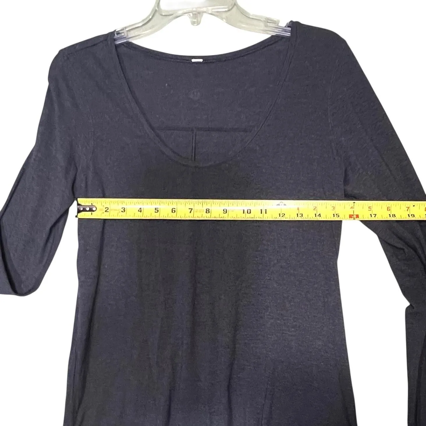Lululemon Shirt Womens Size 8' Gray Long Sleeve Scoop Neck High Low Hem Running - Image 5