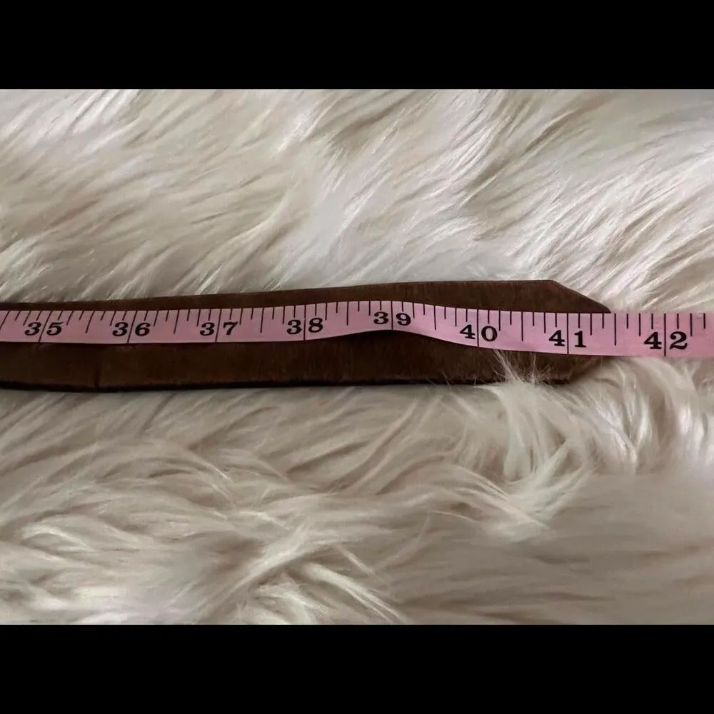 Michael Kors Black Belt with Silver Hardware - Image 4