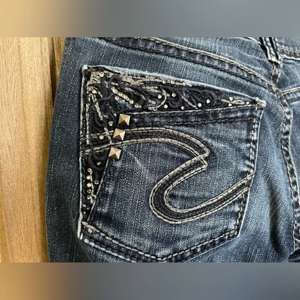 Silver SUKI Boot Cut Jeans. - Image 10