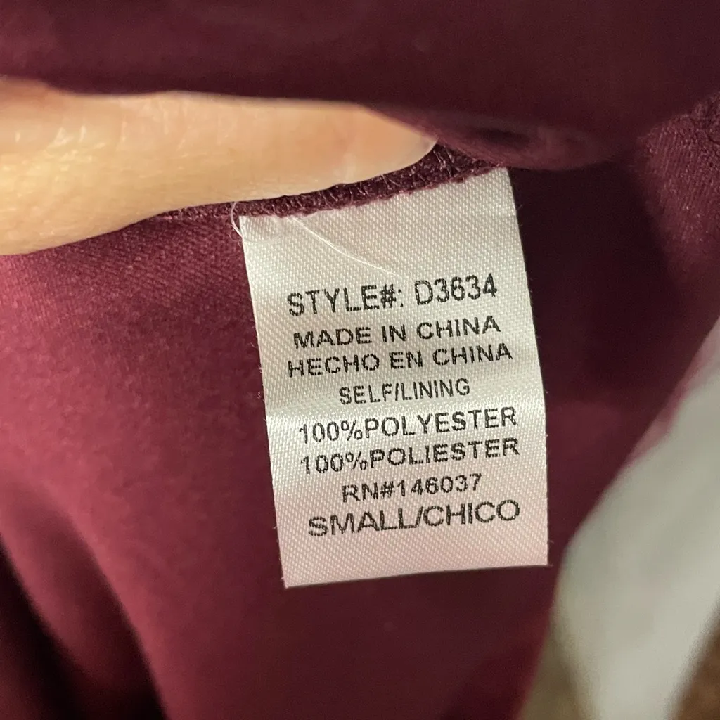 Windsor Deep Red Lace‎ Dress size small - Image 6