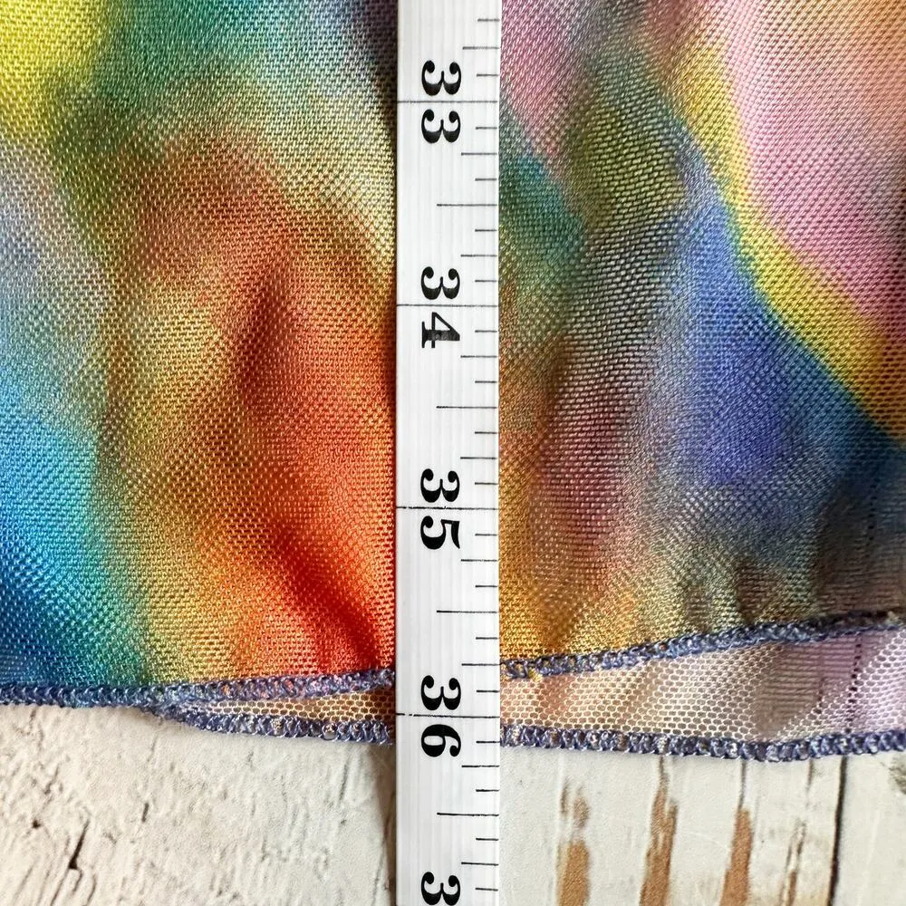 Becca Mesh Column Swimsuit Cover-Up Dress Skirt Size Small - Image 9