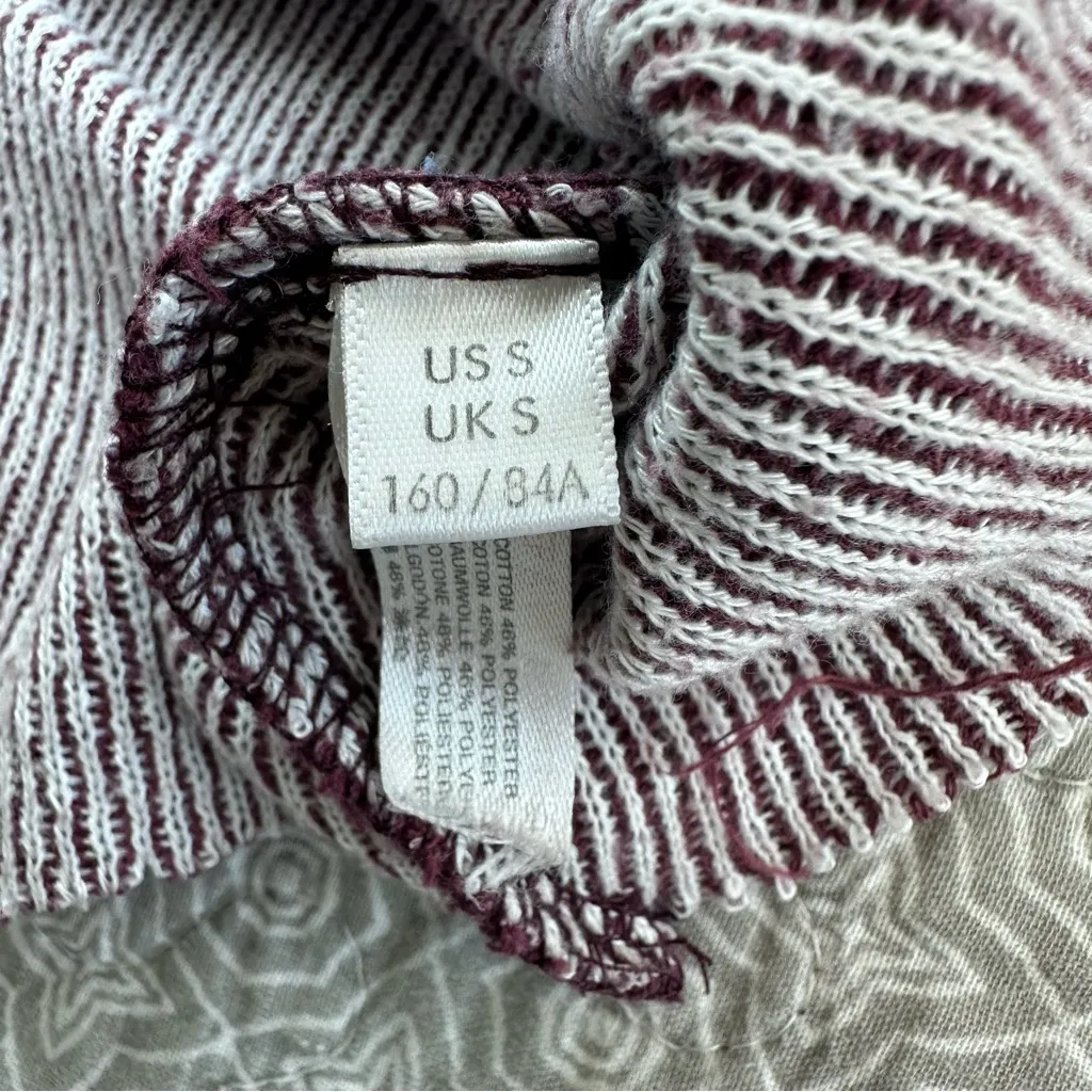 Out From Under Camino Long Sleeve Cropped Turtleneck Top Burgundy Size S - Image 11