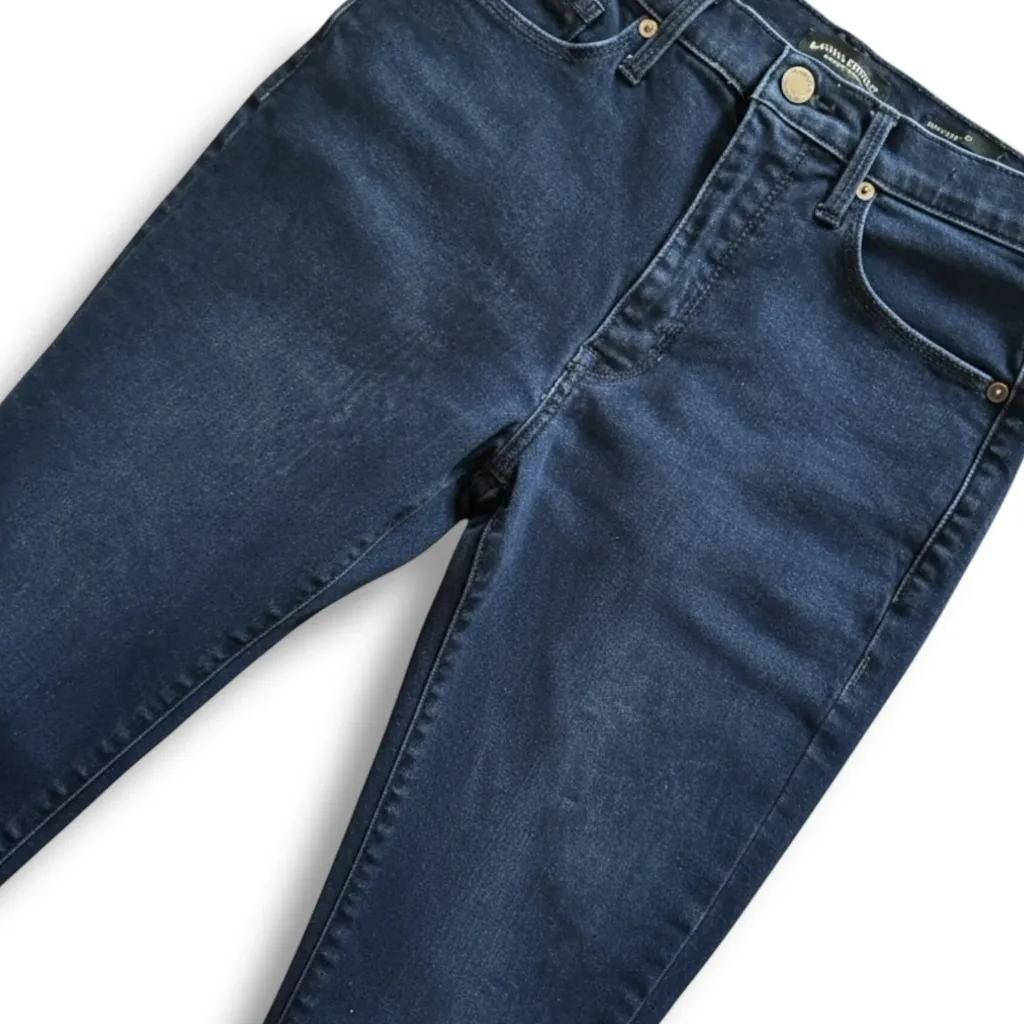 Banana Republic Dark Wash High Rise Skinny Jeans Size 6P - Image 4