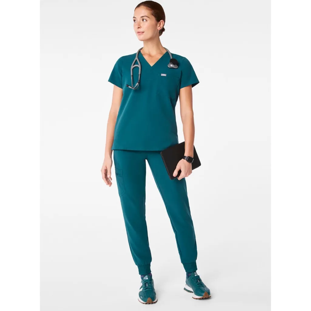 Figs Caribbean Blue Catarina Scrub Top - Image 2