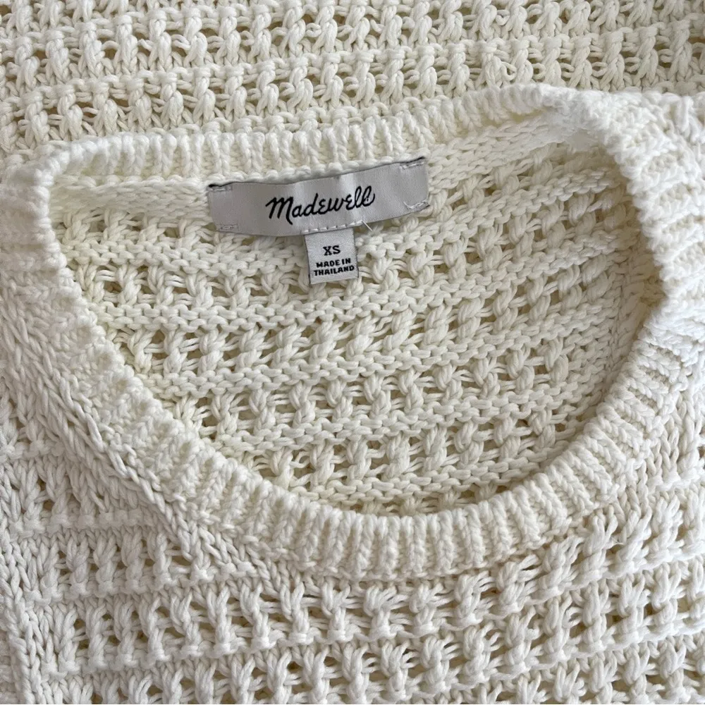 Madewell Crochet-Knit Crewneck Sweater Tank Size XS - Image 6