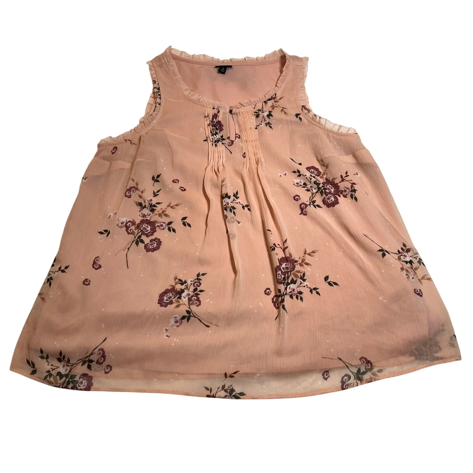 Torrid Sleeveless Floral Print Blouse Size 2X Feminine Girly Coquette Bloomcore - Image 4